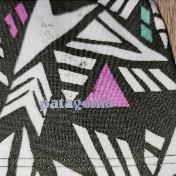 Patagonia Latticeback Geometric Print Soft Stretch Tank Top Activewear L - Picture 5 of 8